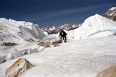 22 Jerome Ryan At The End of Everest Base Camp And The Beginning Of The Khumbu Icefall With Lobuche East And West Behind